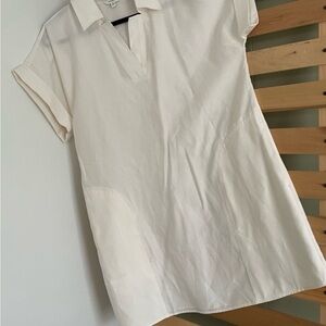 SOLD- Banana Republic white short sleeve dress